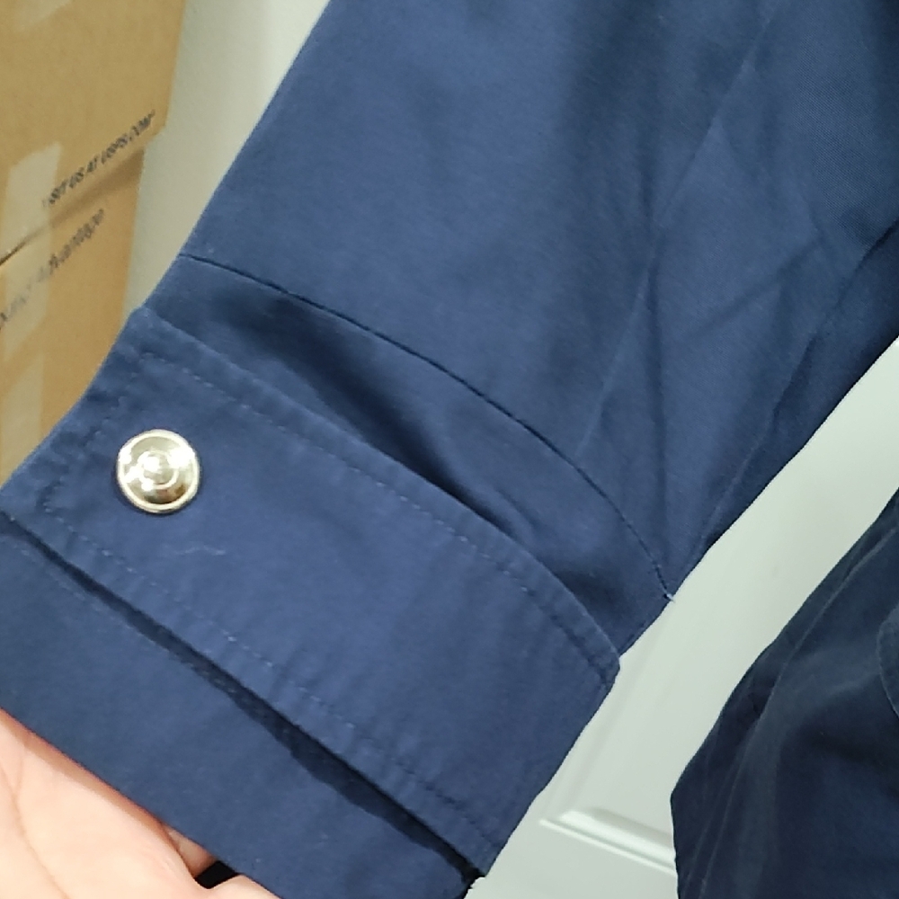 Stylish Navy and Lime Women's Utility Jacket - Picture 2 of 10
